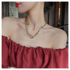 INS Hip hop style Popularity Metal Chunky necklace Choker Casual style Cool Choker women Trendy Collar Girl Necklace