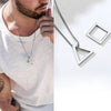 INS Simple Geometric Triangle Square Necklace Female/Male Titanium Steel Stainless Steel Necklace Hip Hip Cloth Accessories