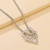 INS Simple Geometric Triangle Square Necklace Female/Male Titanium Steel Stainless Steel Necklace Hip Hip Cloth Accessories