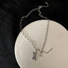 INS Trendy Cold Style Retro Hip Hop Mechanical Rabbit Star Necklace Niche Design Long Sweater Chain