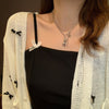INS Trendy Cold Style Retro Hip Hop Mechanical Rabbit Star Necklace Niche Design Long Sweater Chain