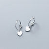 Authentic 925 Sterling Silver Heart Exquisite Hoop Earrings 2020 Fine Jewelry For Women Birthd party Accessories Gift