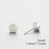 High Quality 925 Sterling silver Stud Earrings Geometric Spiral Minimalist Fine Jewelry For Women party Men Earrings Gift