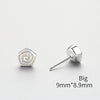 High Quality 925 Sterling silver Stud Earrings Geometric Spiral Minimalist Fine Jewelry For Women party Men Earrings Gift