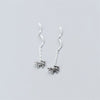 Hyperbole Real 925 Sterling silver Short Chain Tassel Crocodile Drop Earrings 2020 Fine Jewelry For Women Accessories