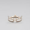 Irregular Deer Antlers Personality Adjustable Ring Real 925 Sterling Silver Fine Jewelry For Women Christmas Cute Gift