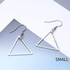 Minimalist Geometric Triangle Dangle Drop Earrings Charm 925 Sterling Silver Fine Jewelry Two Styles For Women Party Gift