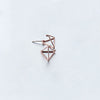 Punk MInimalist Geometric Triangle Hoop Earrings Charm 925 Sterling Silver Fine Jewelry For Women Personality Accessories