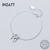 Real 925 Sterling Silver Dreamcatcher Feather Pretty Bracelet Fine Jewelry For Women Engagement Party Accessories Gift