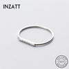 INZATT Real 925 Sterling Silver Love Letter Ring For Fashion Women Party Cute Fine Jewelry Minimalist Accessories 2020 Gift