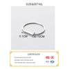 INZATT Real 925 Sterling Silver Love Letter Ring For Fashion Women Party Cute Fine Jewelry Minimalist Accessories 2020 Gift