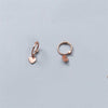 Real 925 Sterling Silver Star Cross Beads Heart Pendant Hoop Earrings For Women Party Prevent Allergy Trendy Fine Jewelry