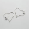 Romantic Real 925 Sterling Silver Hollow Heart Shape Drop Earrings Exquisited New tide Statement For Women Engagement