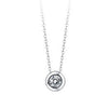 Trendy 925 Sterling Silver Crystal Pendant Necklace for Women Round Bohe 2020 Summer Fashion Jewelry Wedding Cute Gift