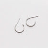 Trendy Personality Twist Ear hook Stud Earrings For Women 925 Sterling Silver Fine Jewelry Two Colors Accessories Gift