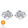 Trendy Real 925 Sterling Silver Zircon Constellation Stud Earrings Party For Women Leo Gemini Aries Fine Jewelry Gift
