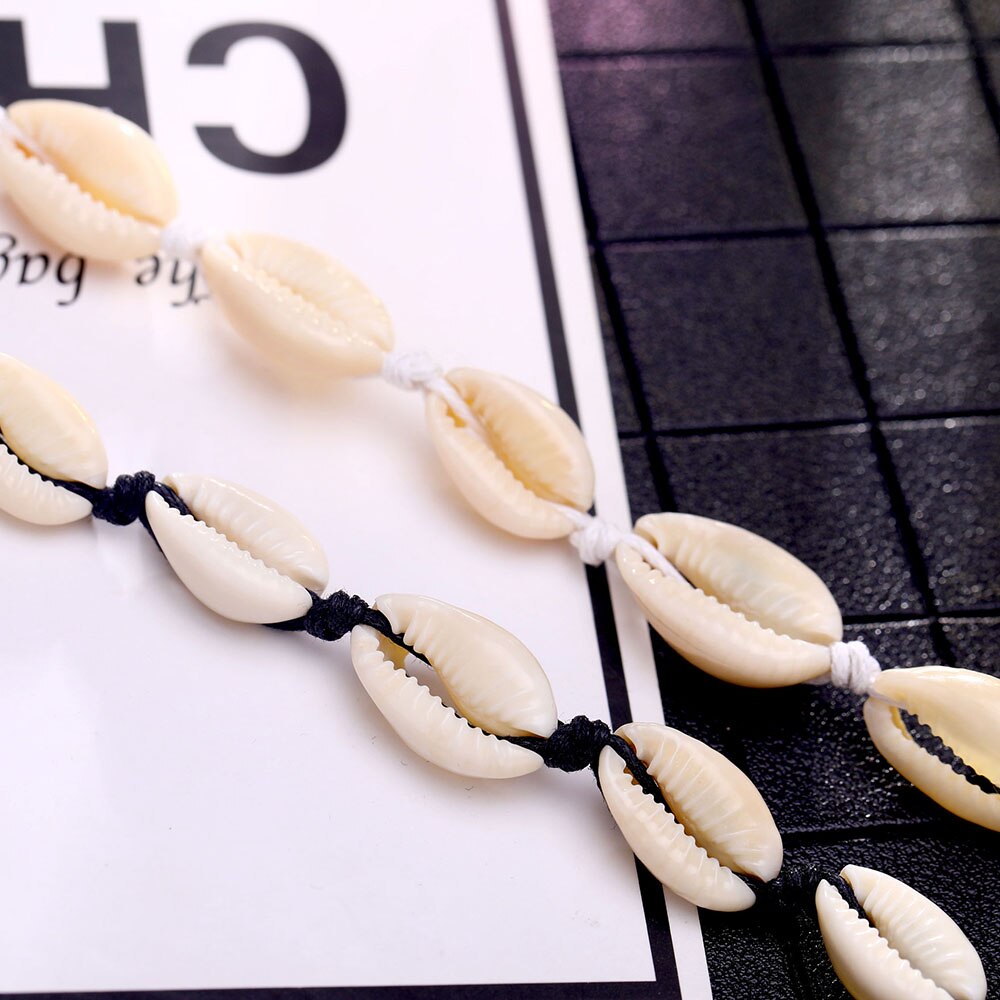 IPARAM 2021 Natural Sea Shell Choker Chain Necklace for Women Bohemian Vintage Beach Conch Shell Kolye Jewelry