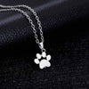 Fashion Cute Pets Dogs Footprints Paw Chain Pendant Necklace Necklaces & Pendants Jewelry for Women Sweater Necklace