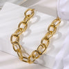 IPARAM Punk Gold Chain Choker Necklace Statement Women's Geometric Thick Chain Clavicle Necklace 2021 Bohemian Jewelry