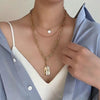 IPARAM Punk Gold Chain Choker Necklace Statement Women's Geometric Thick Chain Clavicle Necklace 2021 Bohemian Jewelry