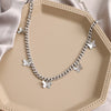 IPARAM Punk Metal Thick Chain Butterfly Choker Necklace Women Retro Animal Butterfly Short Necklace Collar Jewelry Gift