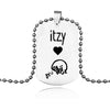 ITZY KPOP Pendant Necklace Korea Girls Group Stainless Steel Necklaces Jewelry  Gifts For Men Women Fans
