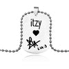 ITZY KPOP Pendant Necklace Korea Girls Group Stainless Steel Necklaces Jewelry  Gifts For Men Women Fans