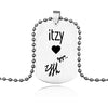 ITZY KPOP Pendant Necklace Korea Girls Group Stainless Steel Necklaces Jewelry  Gifts For Men Women Fans