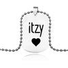 ITZY KPOP Pendant Necklace Korea Girls Group Stainless Steel Necklaces Jewelry  Gifts For Men Women Fans