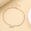 Iced Out Butterfly Necklace Cuban Link Chain Choker Necklace Women Girls Butterfly Chains Bling Hip Hop Pendant Jewelry
