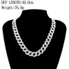 Iced Out Chain Hip Hop Necklace Charms Jewelry Gold Silver Color Rhinestone CZ Clasp Choker For Men Rapper Bling Long Necklace
