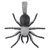 Iced Out Full Cubic Zirconia Spider Pendant Necklace  Hip Hop Black Widow Jewelry For Men Women Party Gift