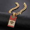 Iced Out Miami Cuban Link Chain Map Of Africa Pendant Necklace For Men's Chains Hip Hop Jewelry Halloween Clown On The Neck
