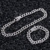 Iced Out men Cuban Necklace Chain Hip hop Jewelry Choker Gold Silver Color Rhinestone CZ Clasp for Men Rapper Necklaces Link