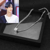 Idol star with the neck necklace Men and women short necklace personality long chain necklace short neck chain stainless steel