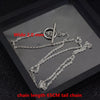 Idol star with the neck necklace Men and women short necklace personality long chain necklace short neck chain stainless steel