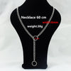 Idol star with the neck necklace Men and women short necklace personality long chain necklace short neck chain stainless steel