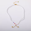 Imitation Pearl Chain Necklace for Women Stainless Steel Pearls Necklaces 2023 Trend Couple Wedding Band Jewerly Collier Femme