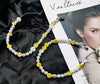 Imitation Pearl Choker Women Smile Face Beads Necklace Jewelry Collar Femme
