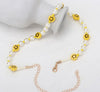 Imitation Pearl Choker Women Smile Face Beads Necklace Jewelry Collar Femme