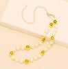 Imitation Pearl Choker Women Smile Face Beads Necklace Jewelry Collar Femme