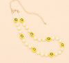 Imitation Pearl Choker Women Smile Face Beads Necklace Jewelry Collar Femme