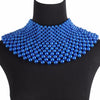 Imitation Pearls Chunky Statement Necklace for Women Bib Collar Choker Handmade Beaded Necklace Maxi Jewelry For Wedding Party