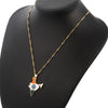 India Map Flag Pendant Necklaces Gold Color Water Wave Chain Map of Indian Necklace Women Choker Jewelry Accessories Gift