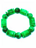 India Natural Green Jade Gemstone Stretchy Pink Crystal Burmese Jade Women Handmade Bracelet Accessories Gifts Wholesale