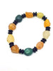 India Natural Green Jade Gemstone Stretchy Pink Crystal Burmese Jade Women Handmade Bracelet Accessories Gifts Wholesale