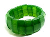 India Natural Green Jade Gemstone Stretchy Pink Crystal Burmese Jade Women Handmade Bracelet Accessories Gifts Wholesale