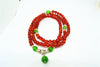India Natural Green Jade Gemstone Stretchy Pink Crystal Burmese Jade Women Handmade Bracelet Accessories Gifts Wholesale