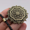 Indian Mythology Ancient Indian Mandala Flower Necklace Mandala Pendant Zen Yoga OM Pendant