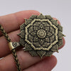 Indian Mythology Ancient Indian Mandala Flower Necklace Mandala Pendant Zen Yoga OM Pendant